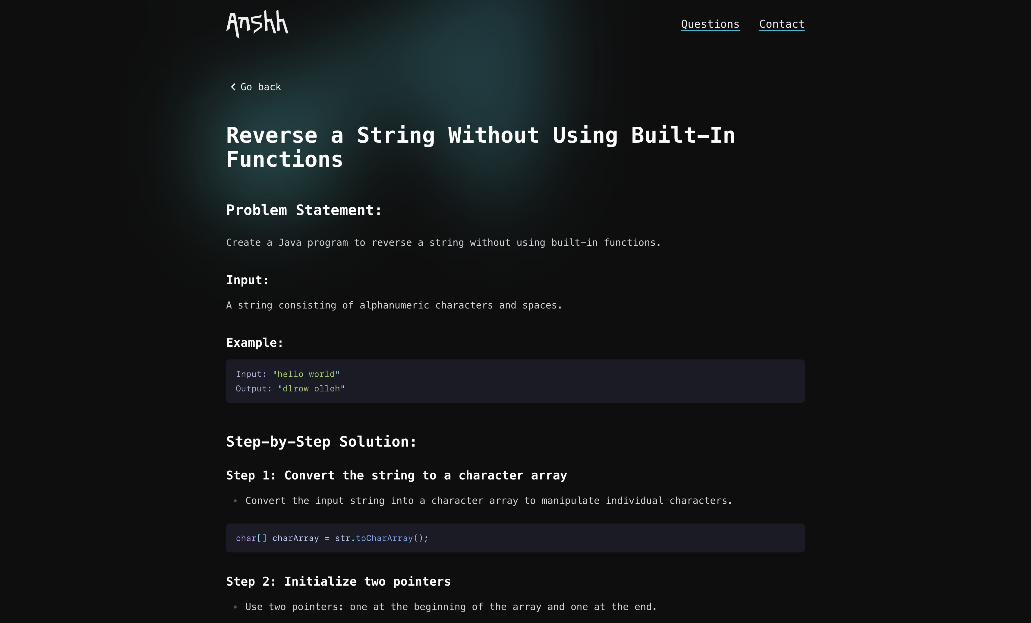 Topic Wise Questions